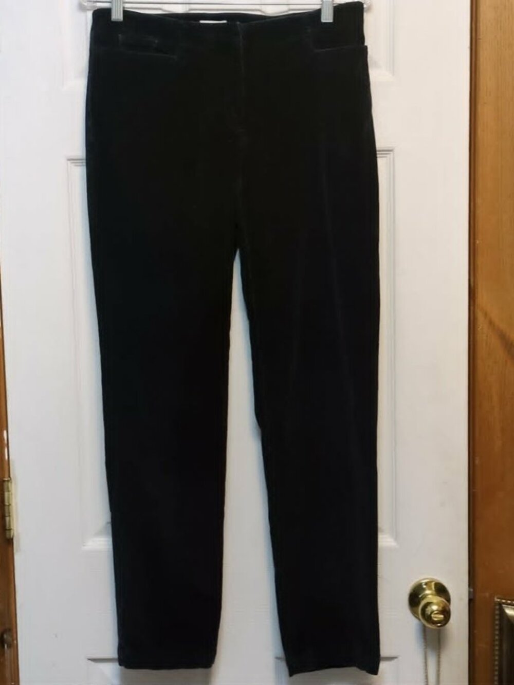 J Jill Black Corduroy Pants Sz 6 Chino Straight Leg Classic Preppy Casual Friday